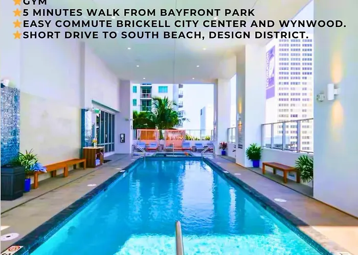 Heart Of Downtown Miami Studio Pool & Gym